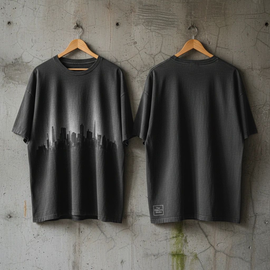 D98 Drape Tee - Skyline